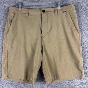 Hurley Shorts Mens 36‎ Khaki Phantom Hybrid Chino Walkshort Stretch Quick Dry